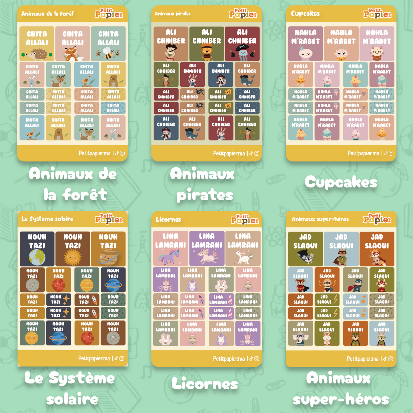 Pack Back to school - 196 Stickers