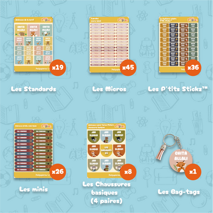Pack découverte - 135 Stickers