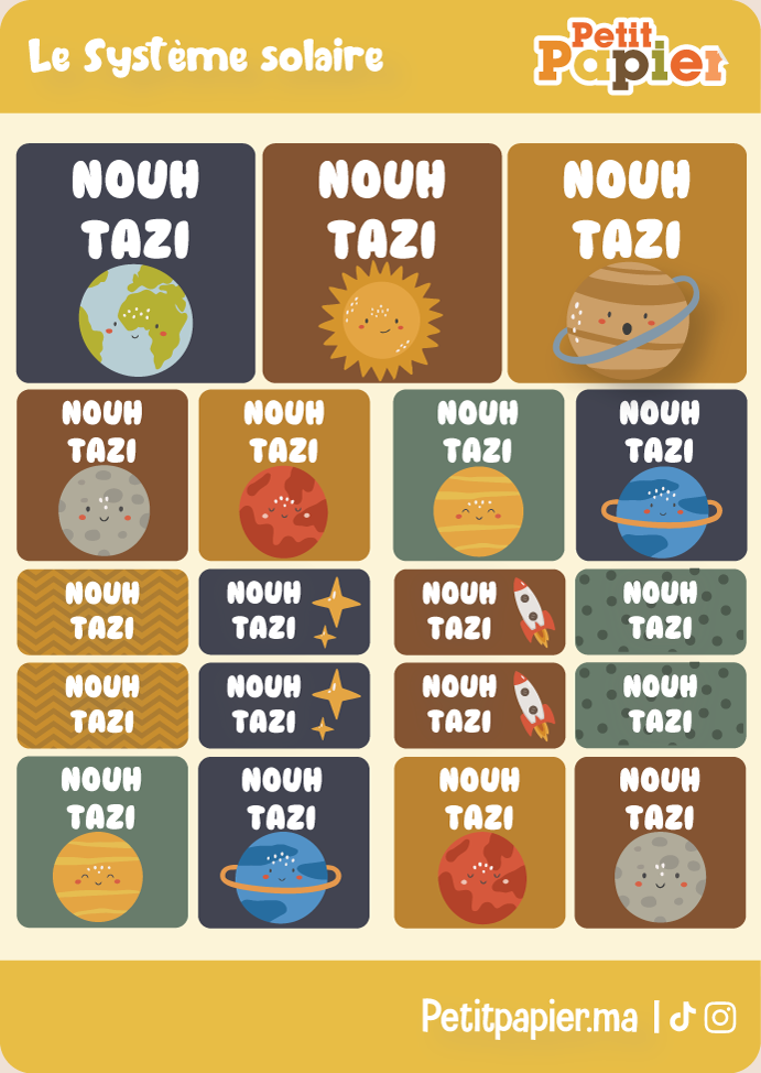 Le Système solaire - 90 Stickers