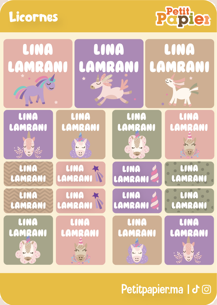 Licornes - 90 Stickers