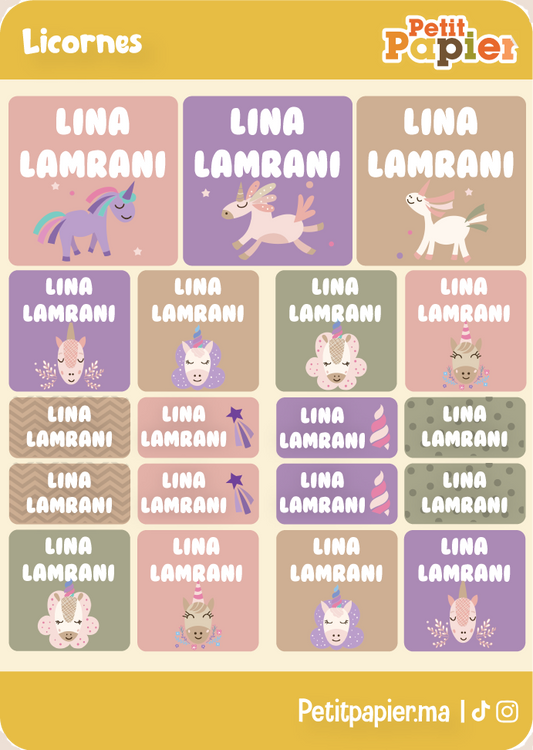 Licornes - 90 Stickers