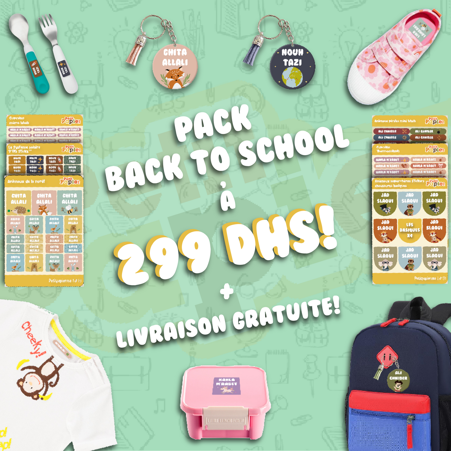 Pack Back to school - 196 Stickers